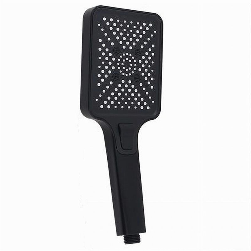 foto del prodotto trade shop traesio cleafe doccetta soffione multigetto pulsante doccia nero rettangolare 10.5x27 cm 87535 