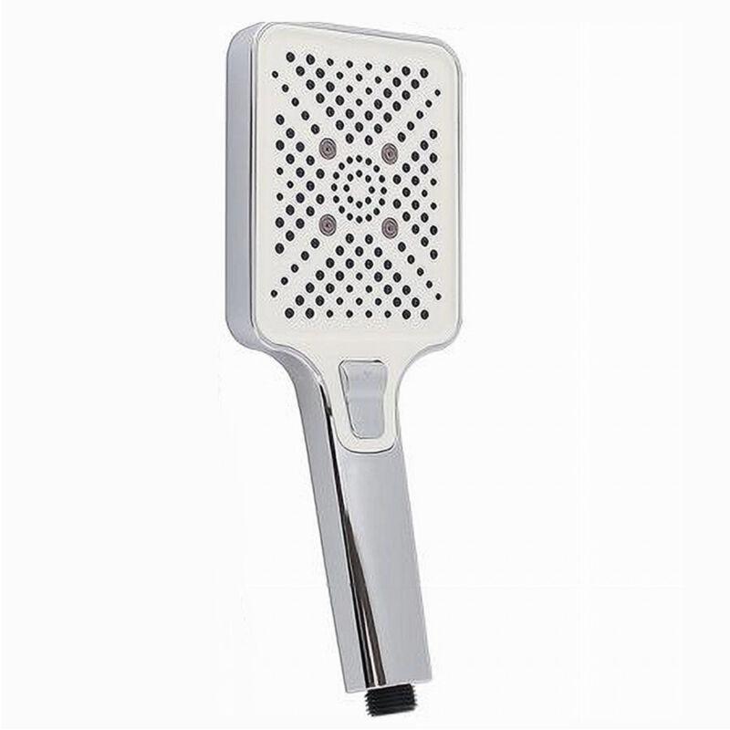 foto del prodotto trade shop traesio cleafe doccetta soffione multigetto pulsante doccia silver rettangolare 10.5x27cm 87537 