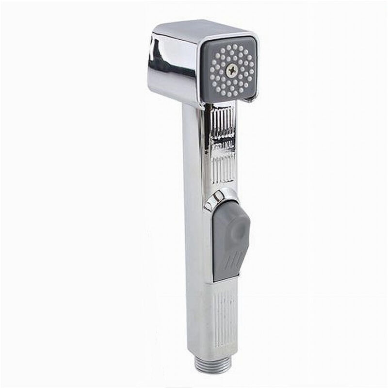 foto del prodotto trade shop traesio cleafe doccetta spruzzatore bidet wc doccia shattaf pulizia 18 cm silver squdrato 87549 