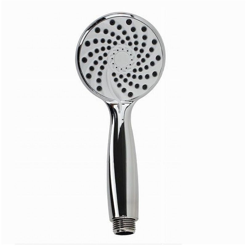 foto del prodotto trade shop traesio - cleafe - doccetta tonda 19 x 8.5 cm doccino soffione doccia spirale moderno bagno 59562 -