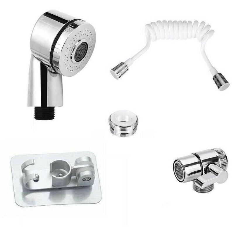 foto del prodotto trade shop traesio cleafe doccia rubinetto tubo flessibile deviatore 2 vie doccetta 2 modalit getto 59417 
