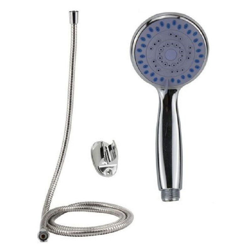 foto del prodotto trade shop traesio cleafe kit doccetta bagno doccino soffione doccia con laccio 1,8 mt tondo staffa 69057 