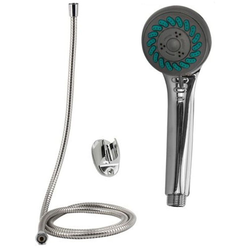foto del prodotto trade shop traesio cleafe kit doccetta bagno doccino soffione doccia multigetto con laccio 1,8mt staffa 69051 