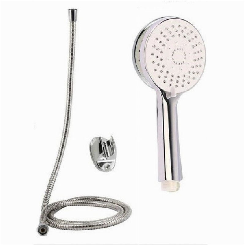 foto del prodotto trade shop traesio cleafe kit doccetta doccino bagno multigetto soffione doccia laccio 1,8 mt staffa 79364 