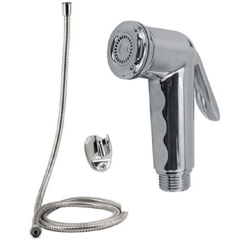 foto del prodotto trade shop traesio cleafe kit doccetta doccino bidet bid intimo anziani disabili laccio 1.2m staffa 69312 