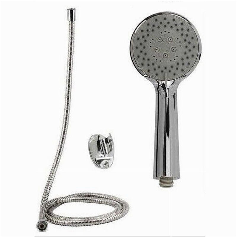 foto del prodotto trade shop traesio cleafe kit doccetta doccino multigetto soffione doccia laccio 1,8mt staffa bagno 69324 