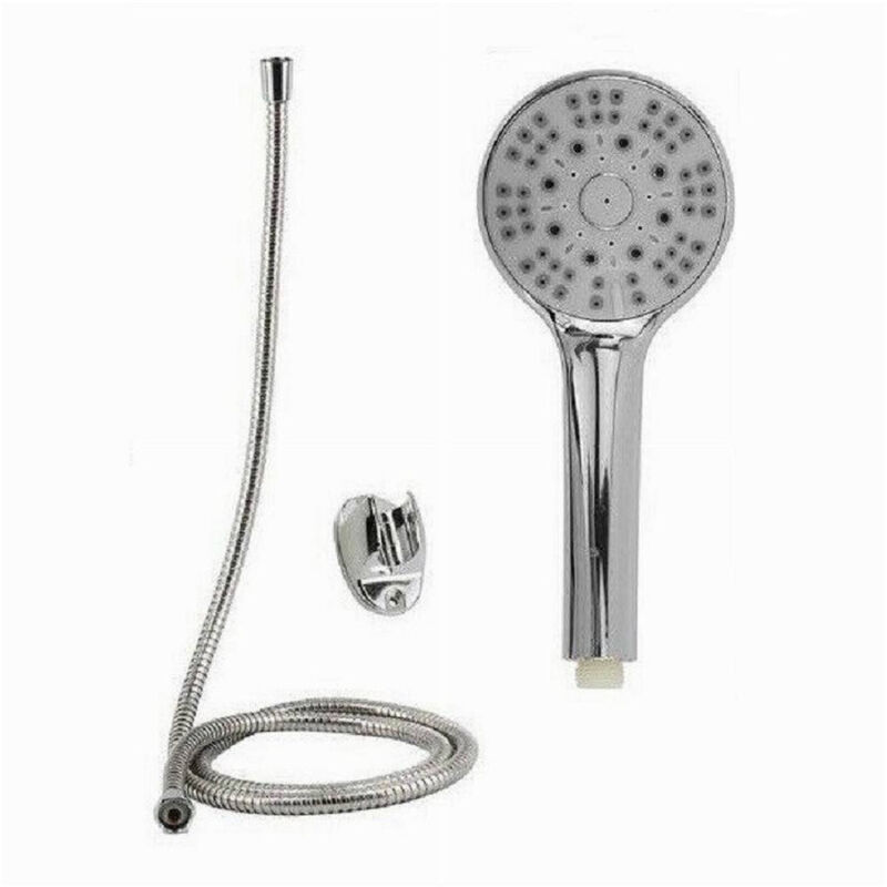 foto del prodotto trade shop traesio cleafe kit doccetta doccino soffione bagno doccia tonda con laccio 1,8 mt staffa 69316 