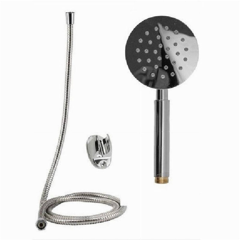 foto del prodotto trade shop traesio cleafe kit doccetta doccino soffione bagno doccia tondo con laccio 1,8 mt staffa 69338 