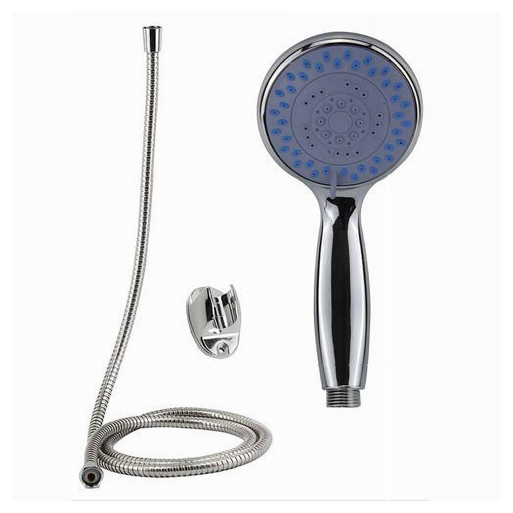 foto del prodotto trade shop traesio cleafe kit doccetta doccino soffione bagno doccia tondo con laccio 1,8mt staffa 69059 