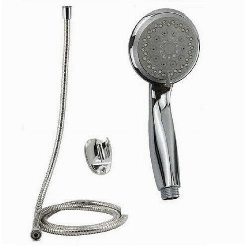 foto del prodotto trade shop traesio cleafe kit doccetta doccino soffione bagno doccia tondo laccio 1,8 metri staffa 69344 