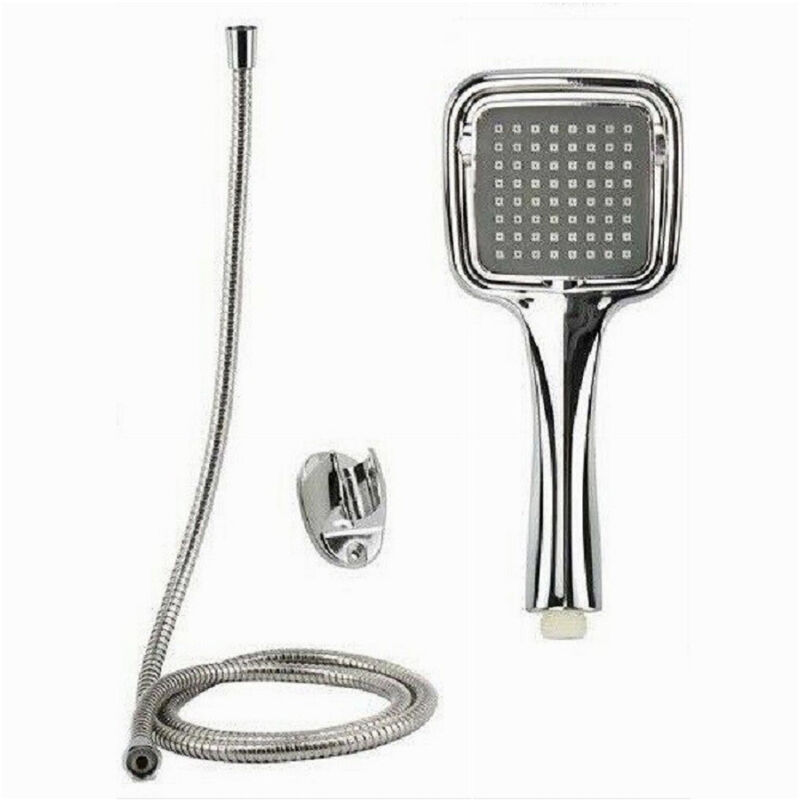 foto del prodotto trade shop traesio cleafe kit doccetta doccino soffione doccia bagno laccio 1,8 mt staffa 59171 quadrata 