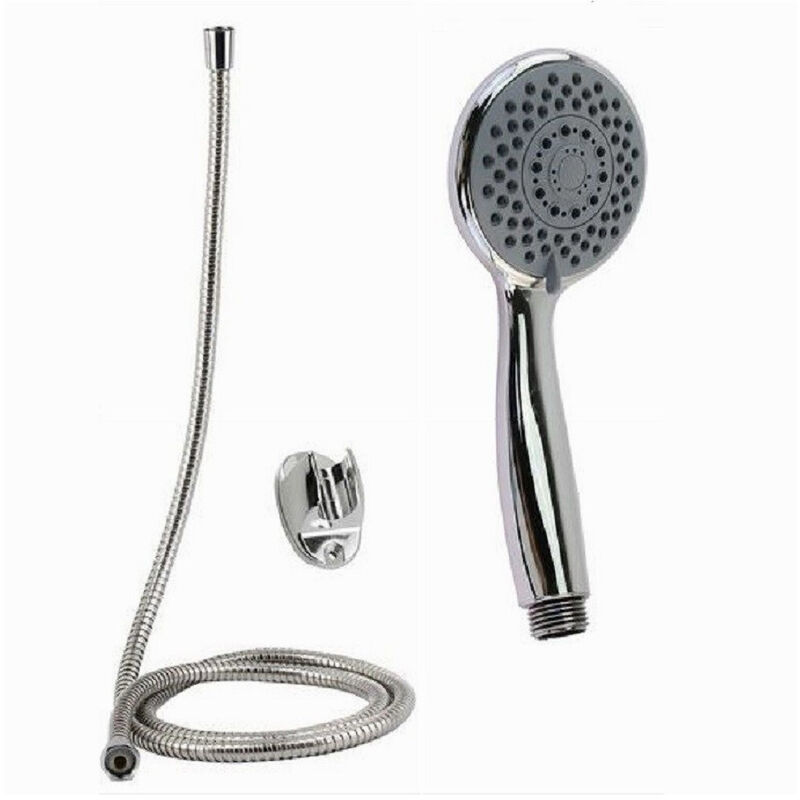 foto del prodotto trade shop traesio - cleafe - kit doccetta doccino soffione multigetto doccia bagno laccio 1,5mt staffa 79977 -