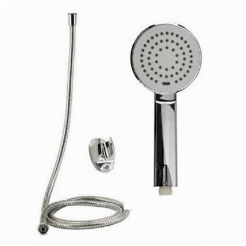 foto del prodotto trade shop traesio cleafe kit doccetta doccino soffione tondo doccia con laccio 1,8mt staffa 69334 bagno 