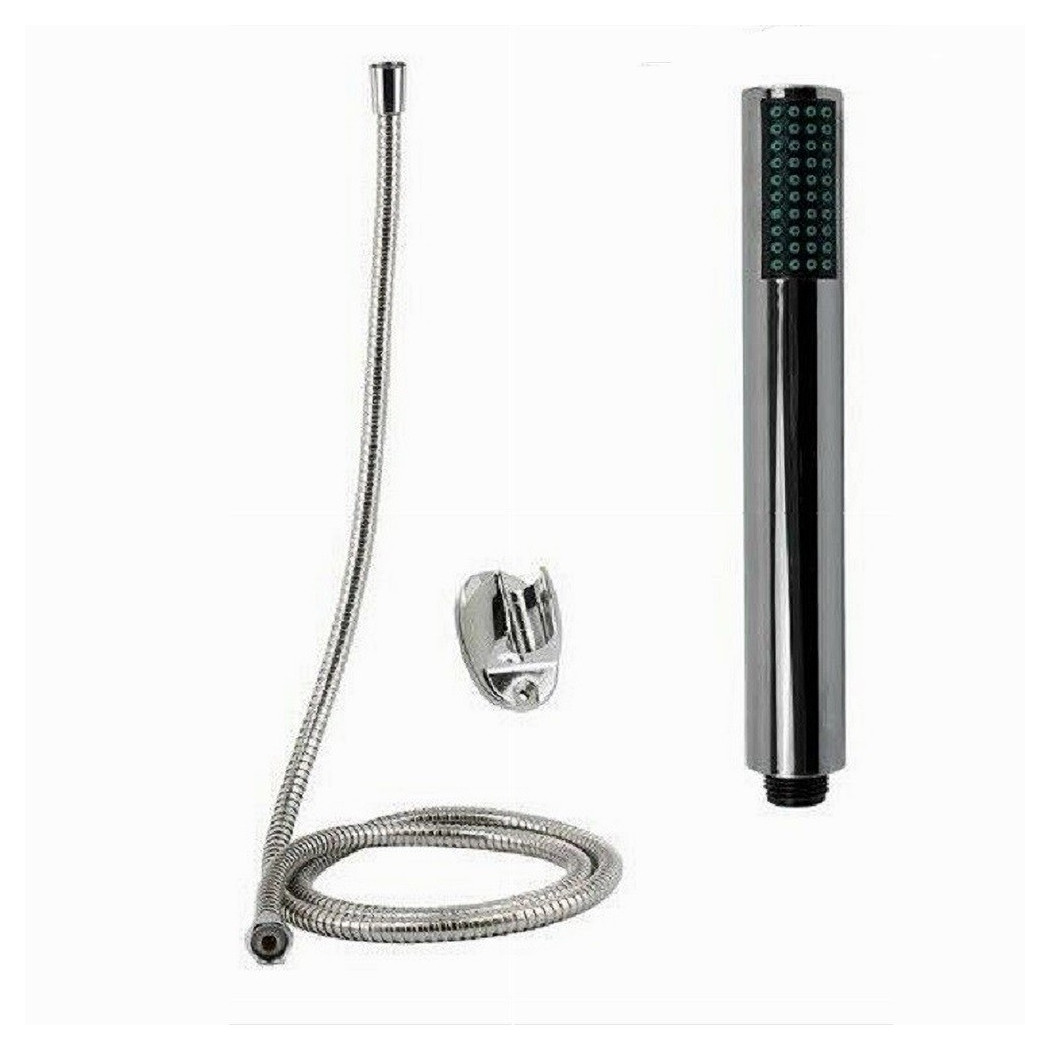 foto del prodotto trade shop traesio cleafe kit doccetta doccino stondata bagno soffione doccia laccio 1,8 mt staffa 69086 