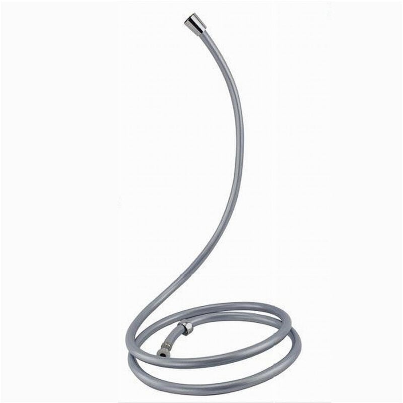 foto del prodotto trade shop traesio cleafe laccio tubo flessibile doccia in pvc grigio universale lunghezza 2 metri 69232 