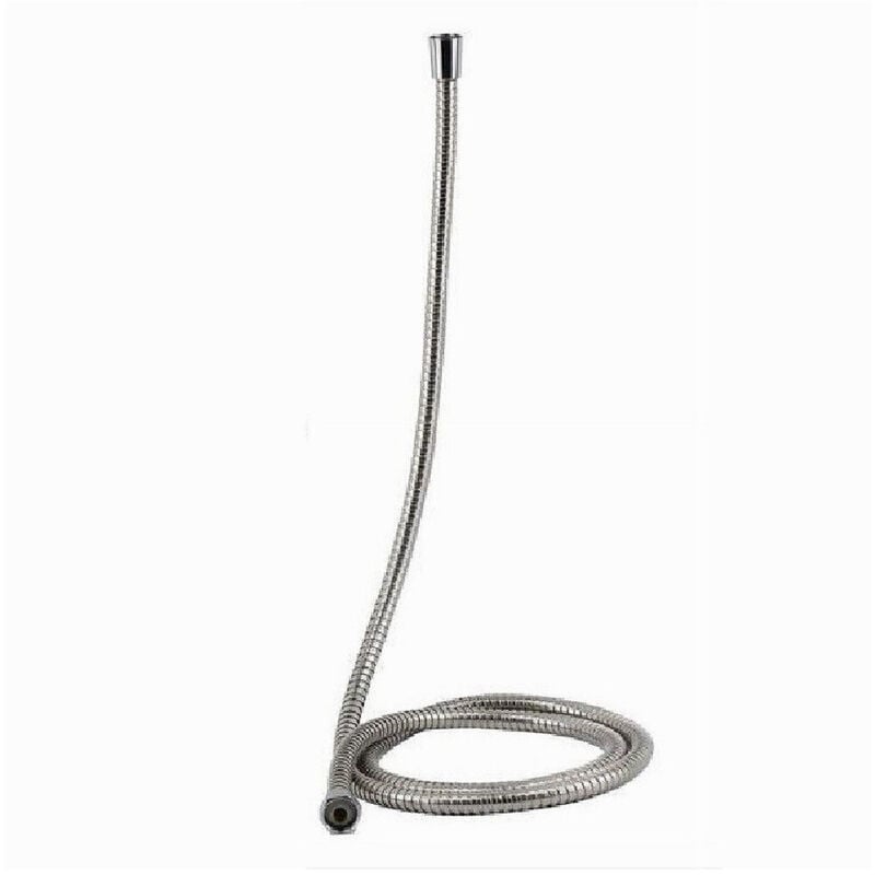 foto del prodotto trade shop traesio - cleafe - laccio tubo flessibile doccia vasca bagno acciaio universale 1,8 metri 69216 -