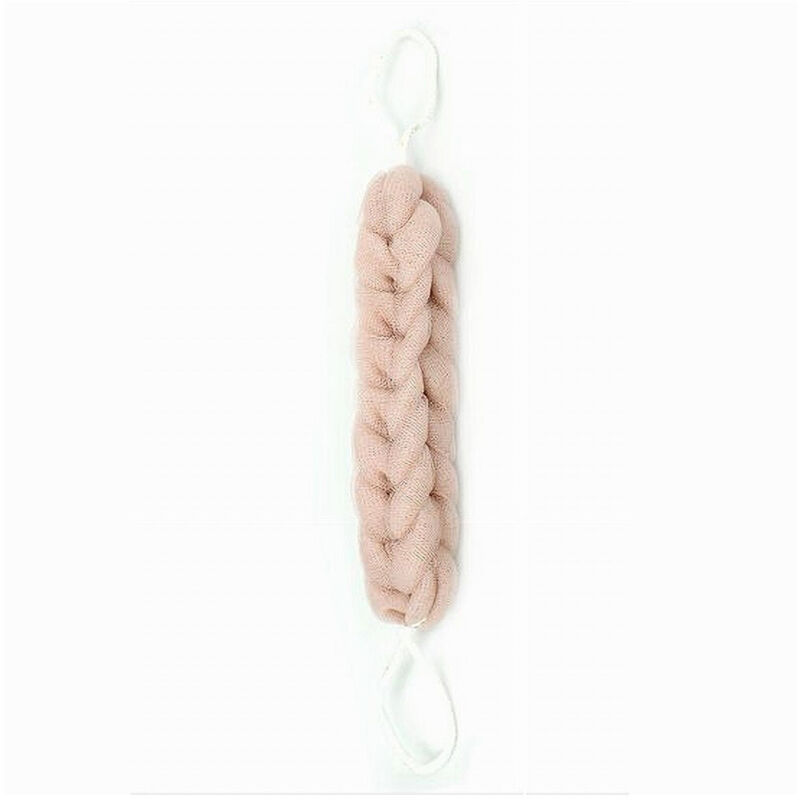 foto del prodotto trade shop traesio cleafe lavaschiena spugna a rete esfoliante bagno doccia a treccia scrubber 79589 rosa 