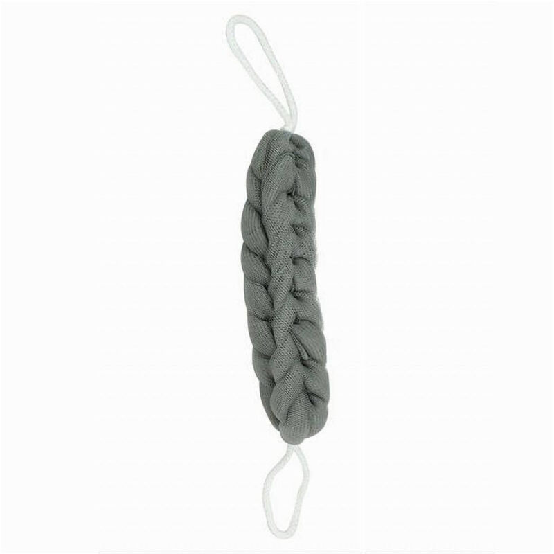 foto del prodotto trade shop traesio cleafe lavaschiena spugna rete esfoliante bagno doccia a treccia scrubber 79593 grigia 