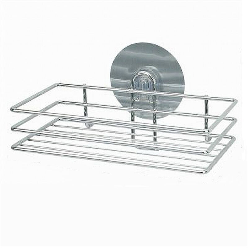 foto del prodotto trade shop traesio cleafe mensola rettangolare porta oggetti da bagno montaggio parete con biadesivo 79839 
