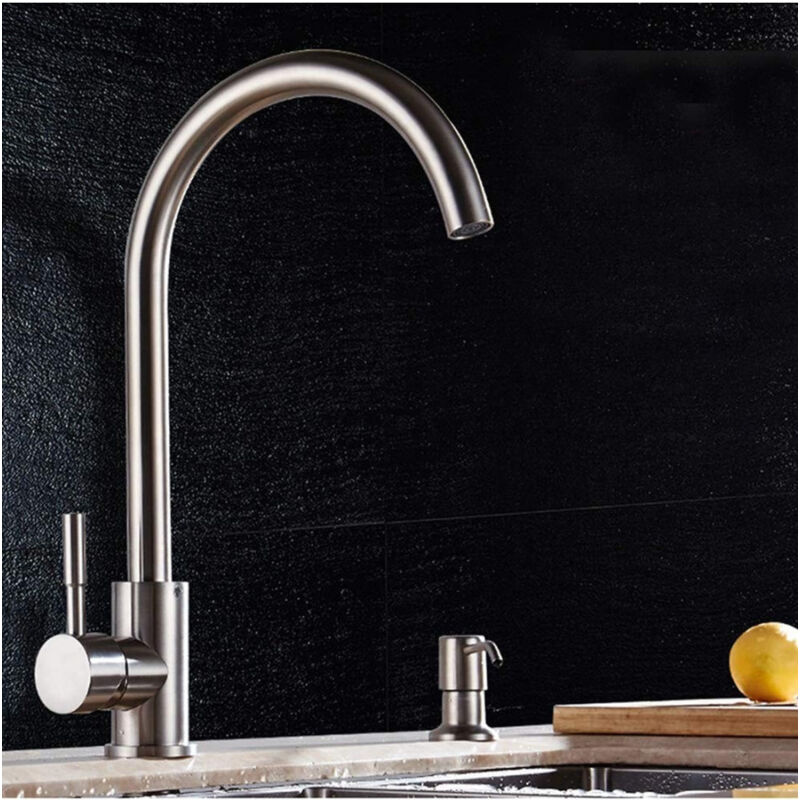 foto del prodotto trade shop traesio cleafe miscelatore rubinetto 52812 lavello canna alta monocomando rubinetteria 