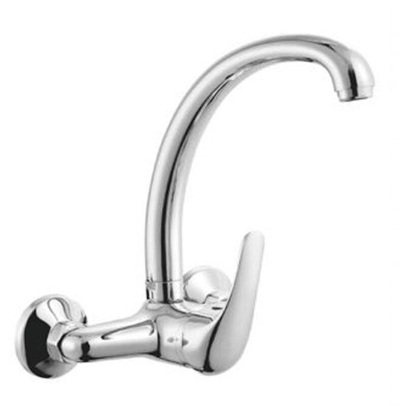 foto del prodotto trade shop traesio cleafe miscelatore rubinetto a parete monocomando per cucina lavabo bari 69411 