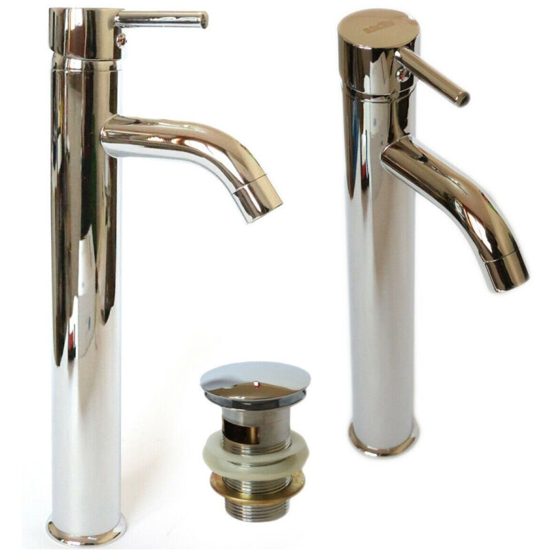 foto del prodotto trade shop traesio cleafe miscelatore rubinetto alto bagno lavabo bidet vasca monocomando cromato 69015 