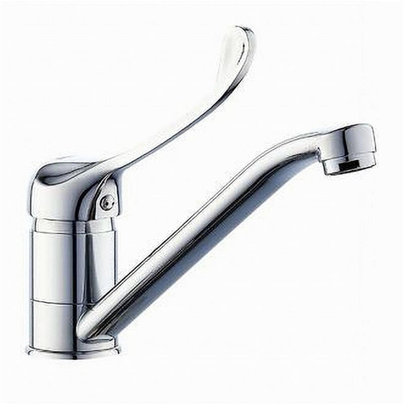 foto del prodotto trade shop traesio cleafe miscelatore rubinetto per cucina lavandino lavello ottone cromato clinica 69206 
