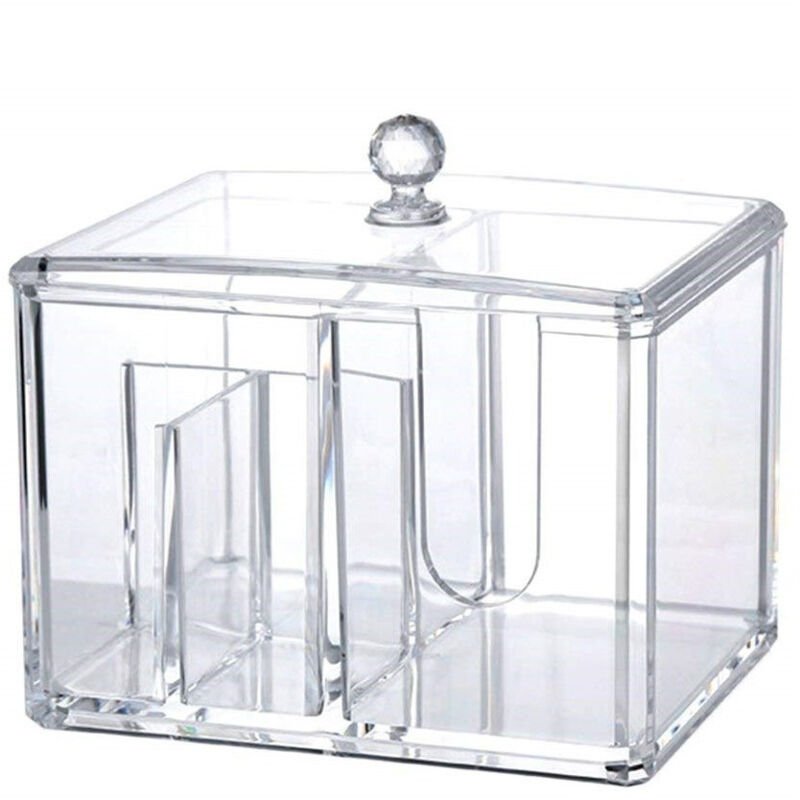 foto del prodotto trade shop traesio cleafe organizer espositore rettangolare 4 comparti 10243 trucco make up acrilico 