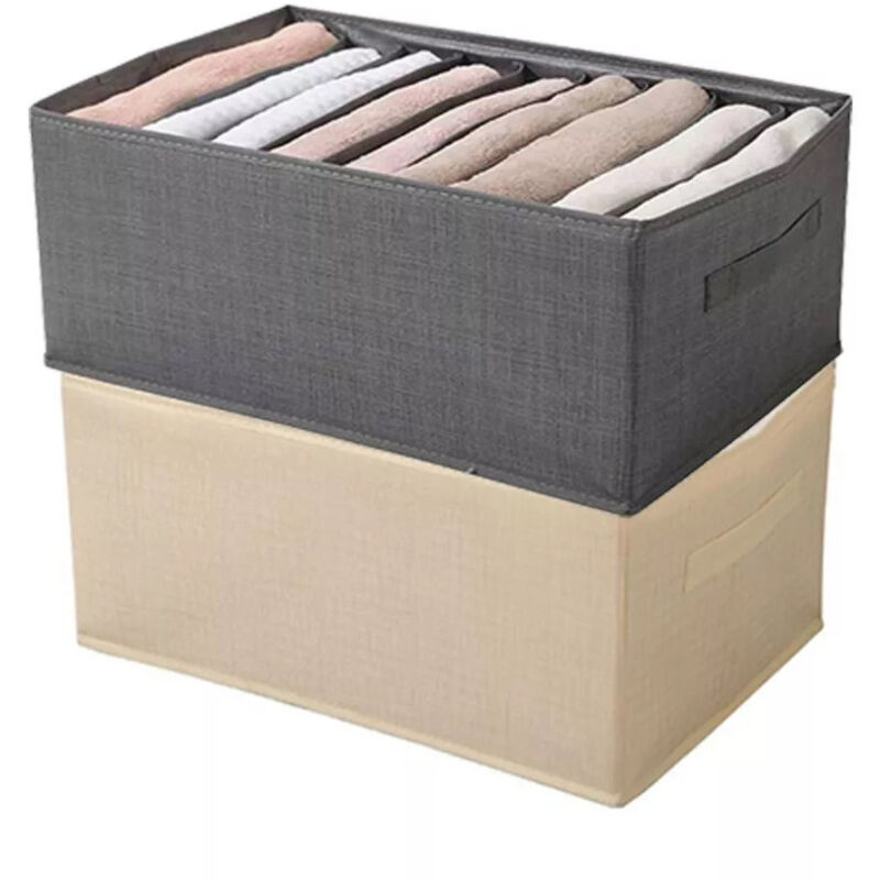 foto del prodotto trade shop traesio cleafe organizer salvaspazio per armadi scatola pieghevole 9 scomparti 36x20x25cm 87402 
