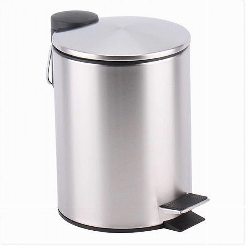 foto del prodotto trade shop traesio cleafe pattumiera acciaio a pedale 3 litri bidone cestino spazzatura bagno casa 87443 