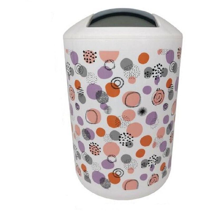foto del prodotto trade shop traesio cleafe pattumiera cestino secchio rifiuti accessorio arredo bagno sfere astratte 87086 