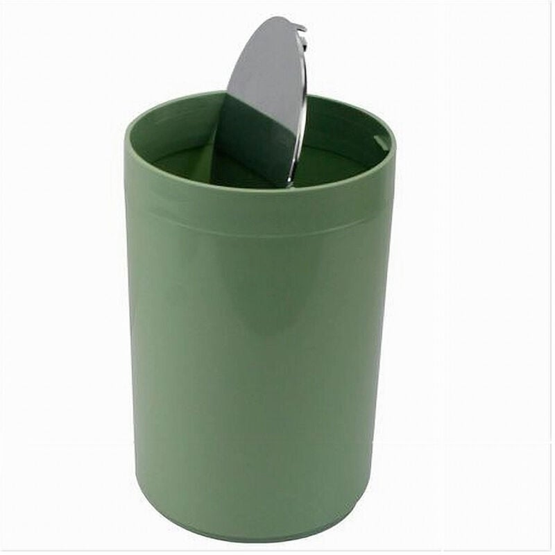 foto del prodotto trade shop traesio cleafe pattumiera cestino secchio rifiuti verde arredo bagno coperchio basculante 79879 