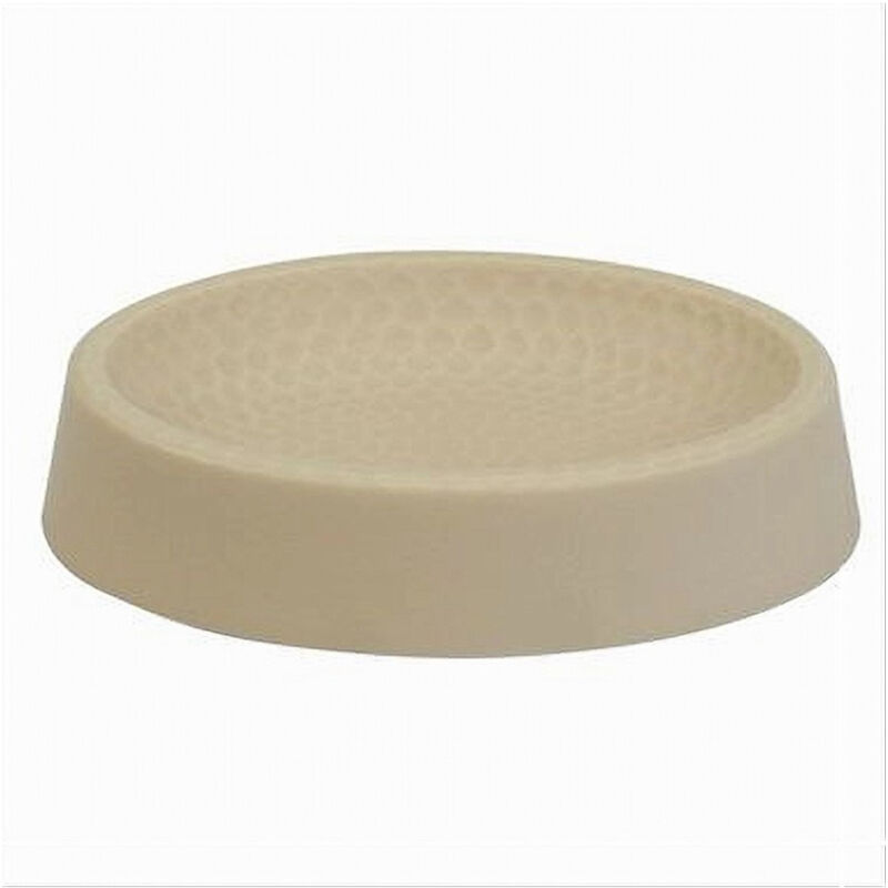 foto del prodotto trade shop traesio cleafe piattino per sapone beige lavorato portasaponetta moderno accessorio bagno 79792 