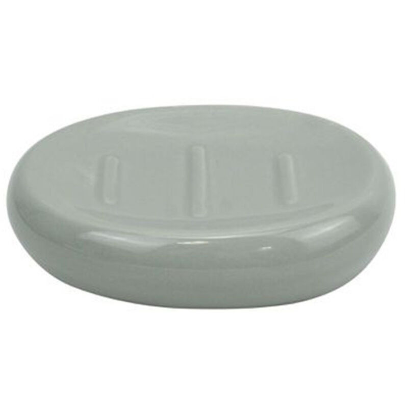 foto del prodotto trade shop traesio cleafe piattino per sapone ceramica grigio portasaponetta moderno accessori bagno 79254 