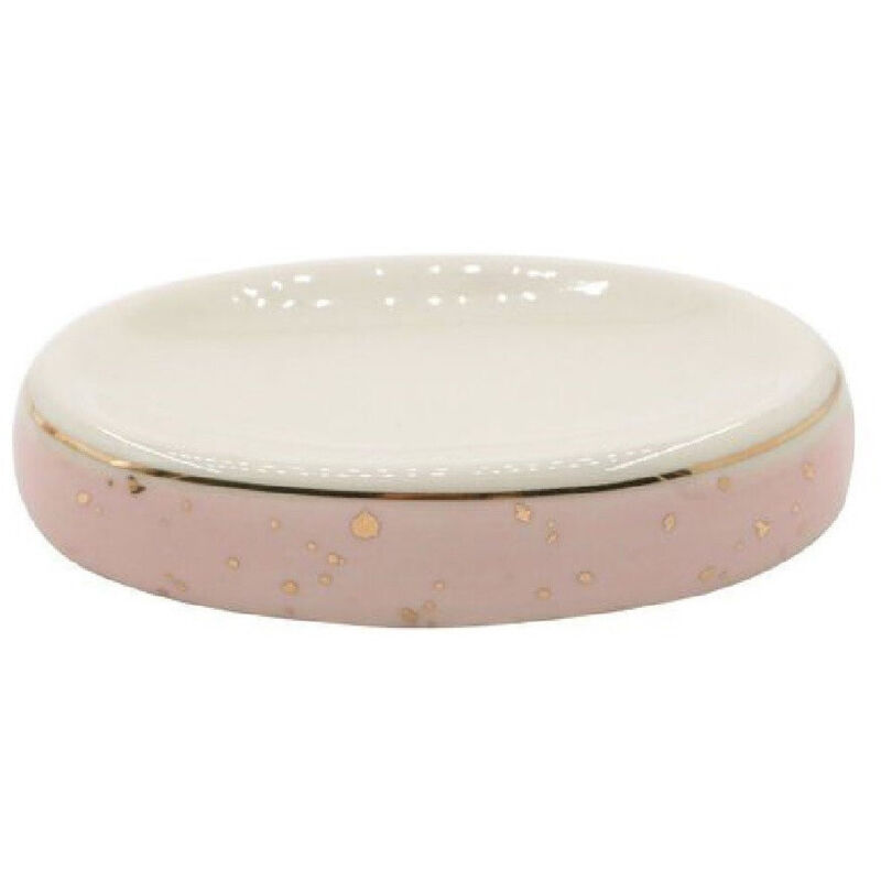 foto del prodotto trade shop traesio - cleafe - piattino per sapone ceramica portasaponetta moderno accessori arredo bagno 79971 -