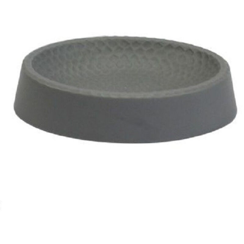 foto del prodotto trade shop traesio cleafe piattino per sapone decorato grigio portasaponetta moderno accessori bagno 79800 
