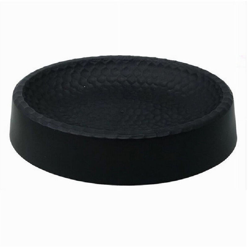 foto del prodotto trade shop traesio cleafe piattino per sapone decorato nero portasaponetta moderno accessori bagno 79184 