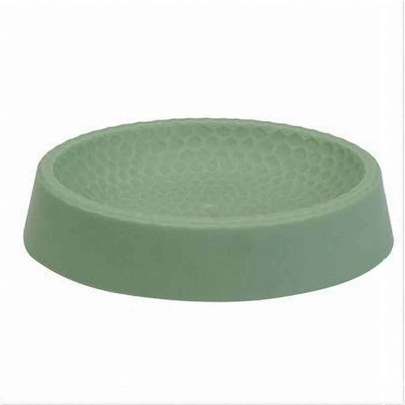 foto del prodotto trade shop traesio cleafe piattino per sapone decorato verde portasaponetta moderno accessorio bagno 79788 