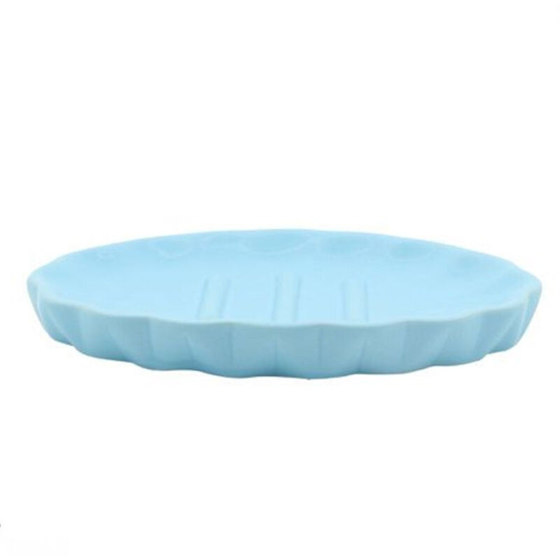 foto del prodotto trade shop traesio cleafe piatto piattino porta sapone saponetta accessori arredo bagno azzurro decorata 79944 
