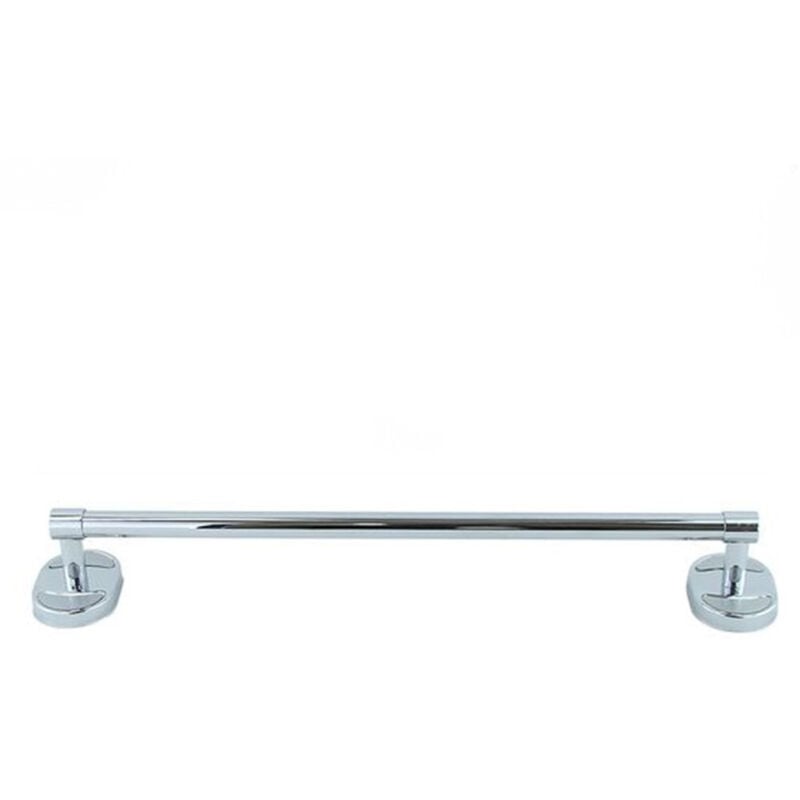 foto del prodotto trade shop traesio cleafe porta asciugamani acciaio parete bagno fissaggio con viti o colla 40cm 52908 