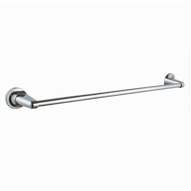 foto del prodotto trade shop traesio - cleafe - porta asciugamano portasciugamani cromato 60 cm maniglione a parete bagno 79813 -
