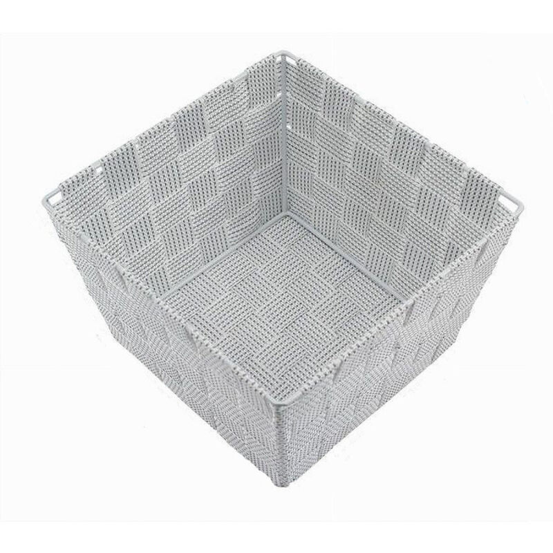 foto del prodotto trade shop traesio cleafe porta oggetti organizer bagno camera cucina in tessuto multiuso 20x20x13cm 79012 