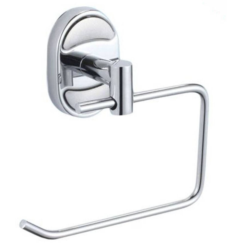 foto del prodotto trade shop traesio cleafe porta rotolo carta igienica fissaggio a parete bagno ovale 13 x 11 cm 52013 