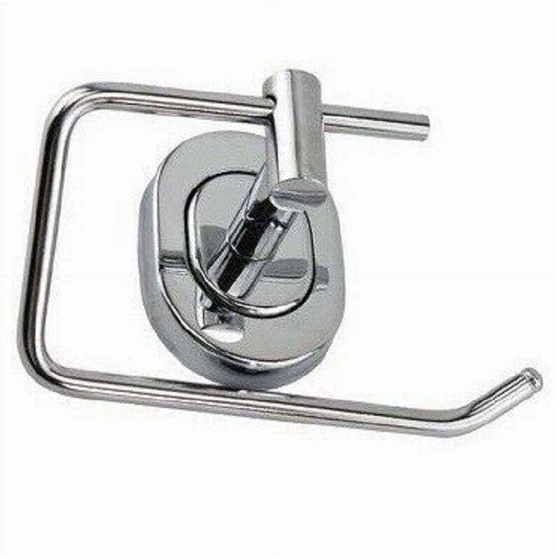 foto del prodotto trade shop traesio cleafe porta rotolo carta igienica fissaggio a parete per bagno wc toilette 69191 