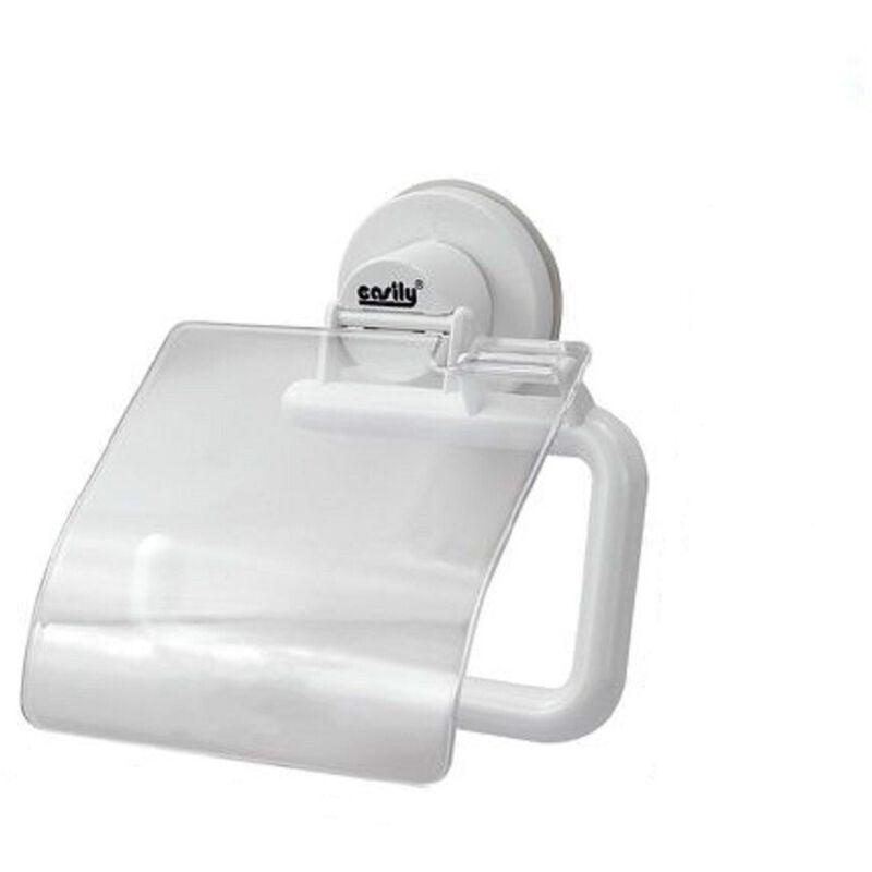 foto del prodotto trade shop traesio - cleafe - porta rotolo carta igienica supporto portarotolo a ventosa accessori bagno 79159 -