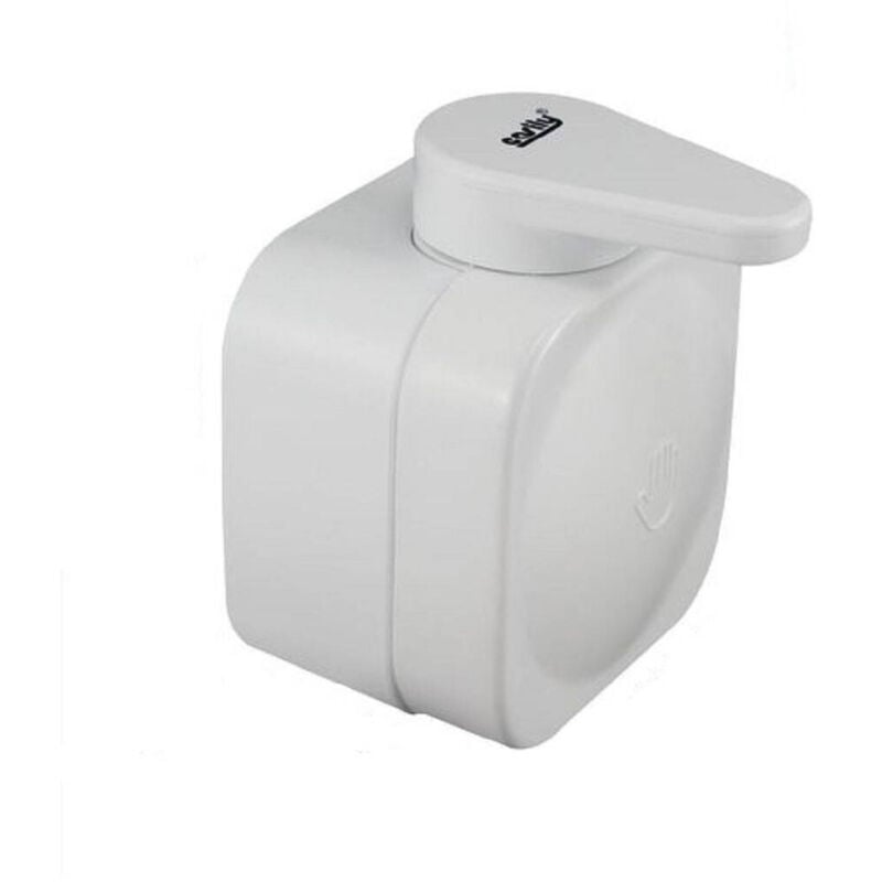 foto del prodotto trade shop traesio cleafe porta sapone liquido dispenser a parete a ventosa bianco accessori bagno 59546 