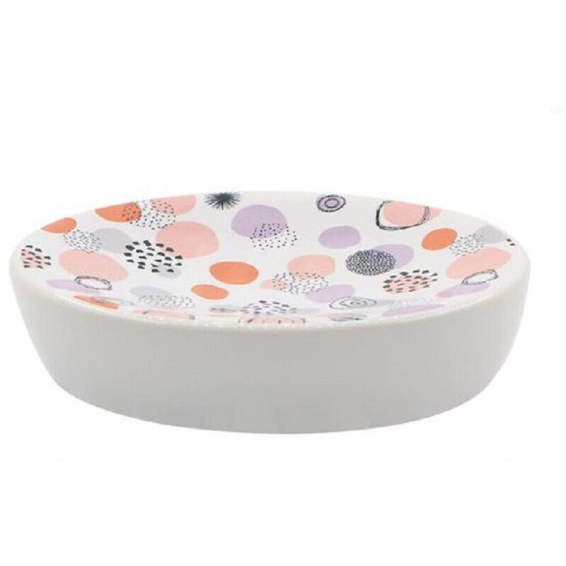 foto del prodotto trade shop traesio cleafe porta sapone saponetta accessorio arredo bagno sfere astratte 11 x 3 cm 87079 