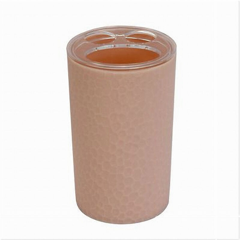 foto del prodotto trade shop traesio cleafe porta spazzolini bicchiere accessorio bagno rosa 3 fori portaspazzolini 79782 