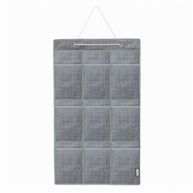 foto del prodotto trade shop traesio cleafe portaoggetti organizer a sospensione 9 tasche tessuto bagno camera 45x78cm 69715 