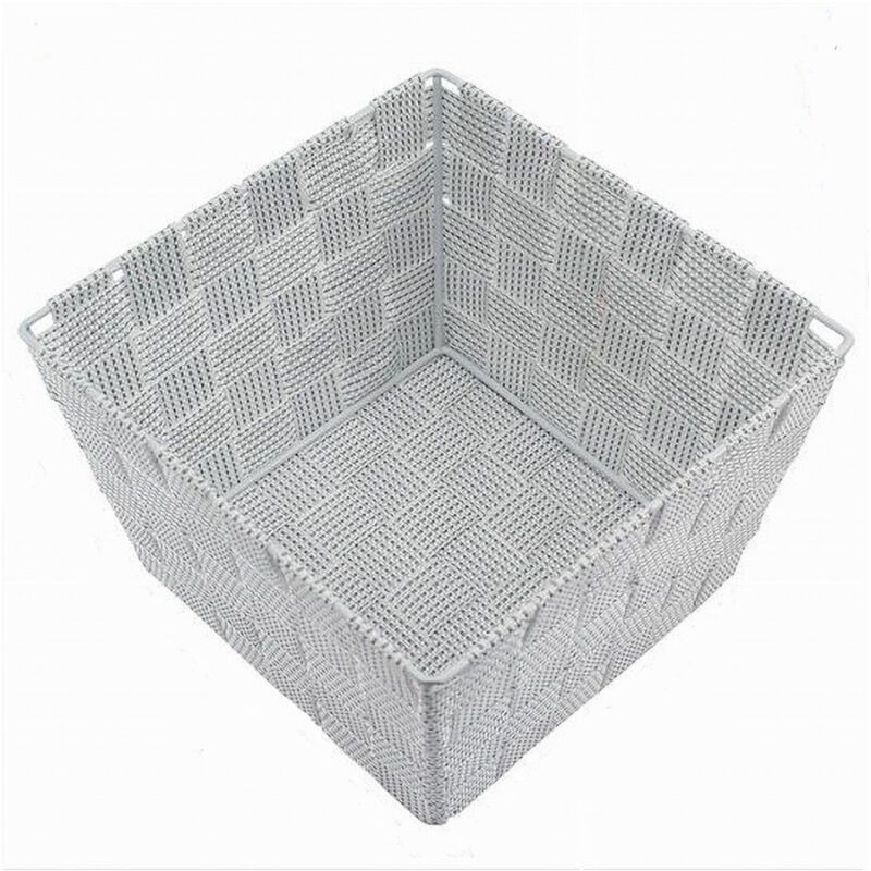 foto del prodotto trade shop traesio cleafe portaoggetti organizer bagno camera cucina in tessuto multiuso 16x16x8.5cm 79000 